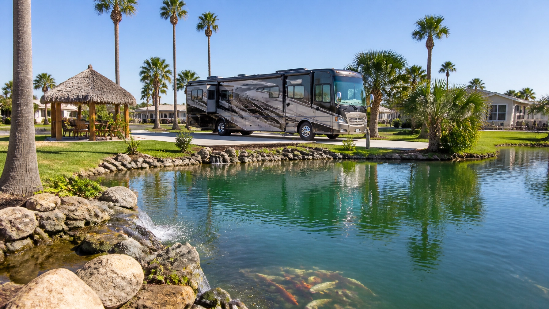neighborhood living with value, mobile homes, community lifestyle, community management, comfortable and connected living